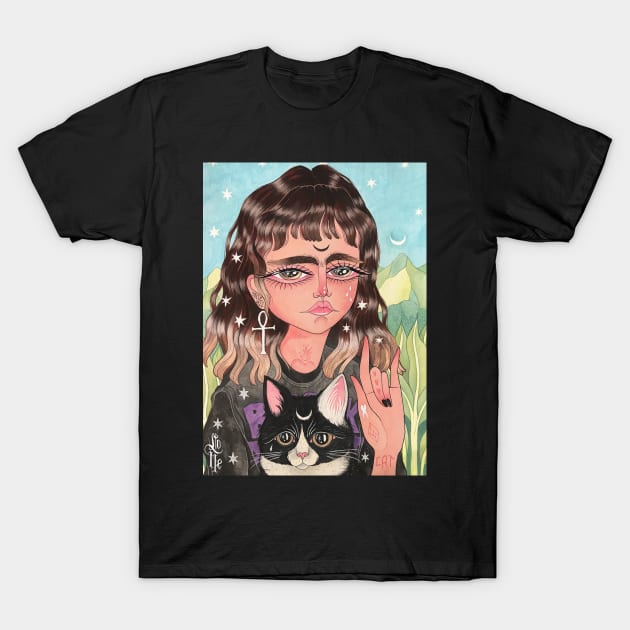 Cat Lady T-Shirt by lOll3